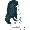 LÁMINA BEBÉ Y SU MAMÁ: ABRAZO