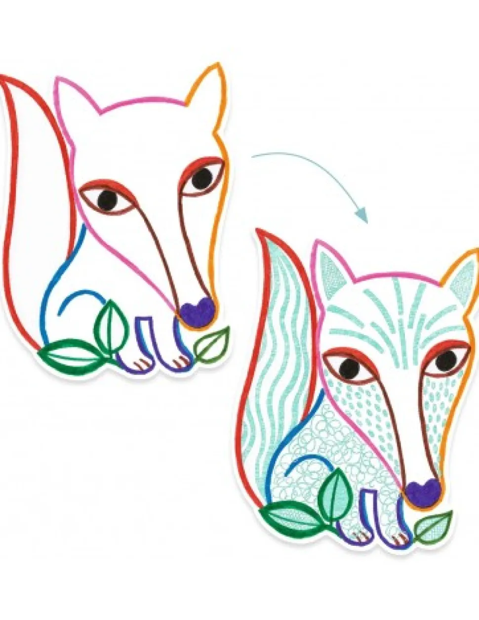 láminas para colorear amigos del bosque