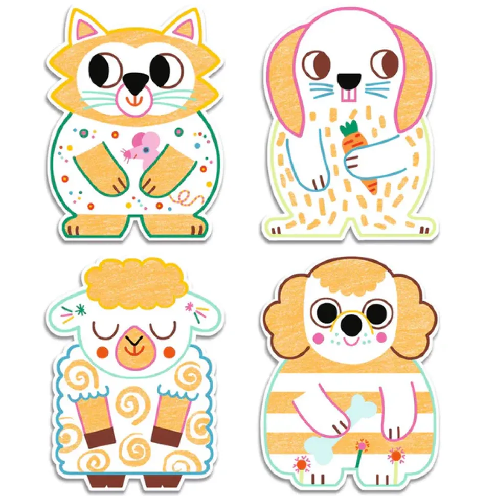 láminas para colorear animales domésticos