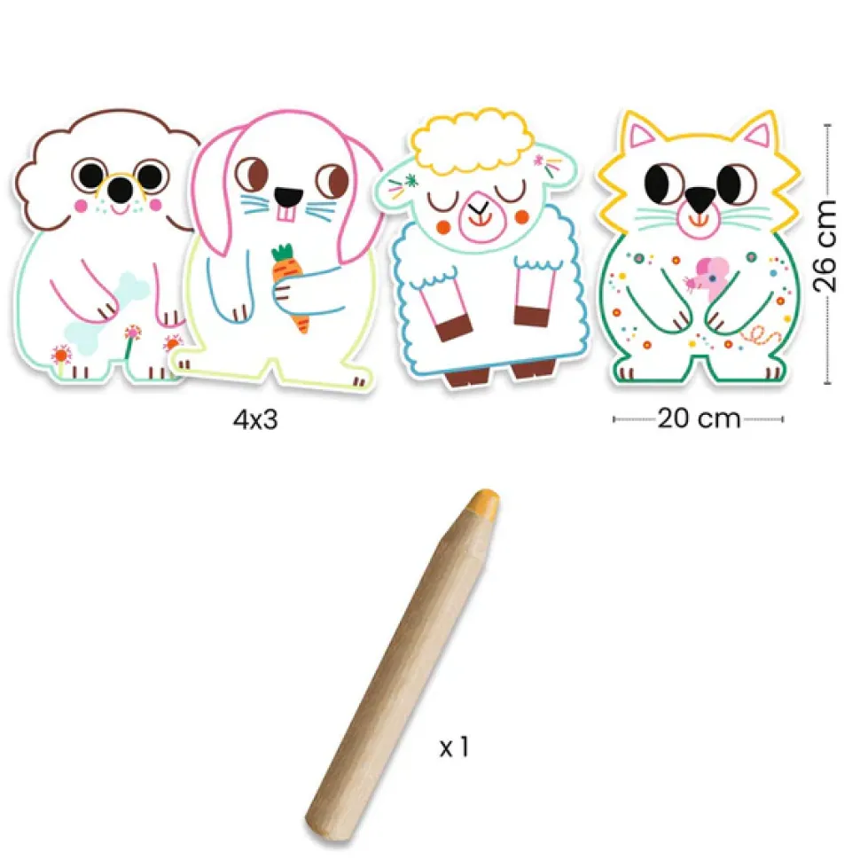 láminas para colorear animales domésticos