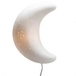 LÁMPARA APLIQUE LUNA PORCELANA