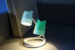 Luz de lectura flexible verde