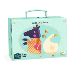 maletin juego de la oca, ludo junior