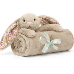 Mantita conejo beige blossom