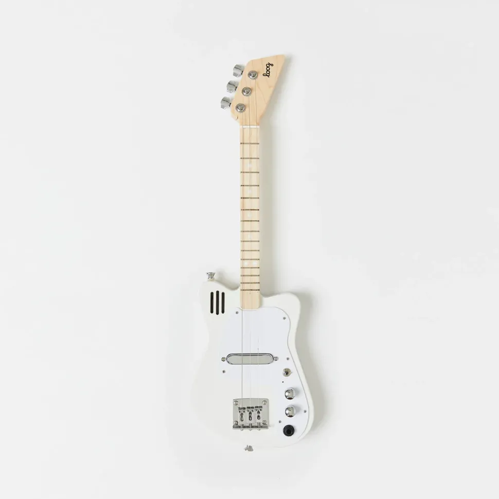 Mini guitarra eléctrica Loog blanca