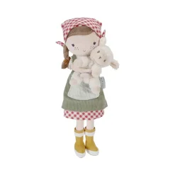 Muñeca blanda Rosa granjera con oveja