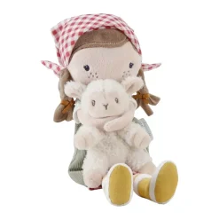 Muñeca blanda Rosa granjera con oveja