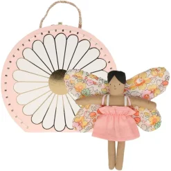Muñeca mini maleta mariposa