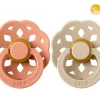 PACK CHUPETES BIBS BOHEME Vanilla/Peach