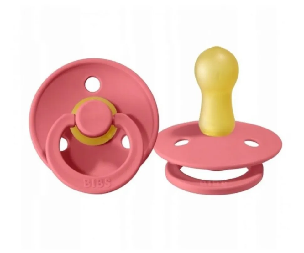 PACK CHUPETES BIBS CORAL/RUBY