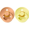 PACK CHUPETES BIBS PEACH/SHINE
