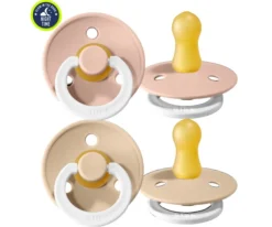 PACK CHUPETES BIBS VAINILLA/BLUSH