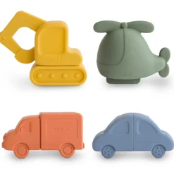 Pack de 4 vehículos baño solid