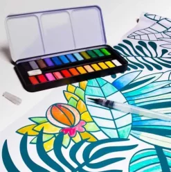 Paleta de acuarelas Omy 24 colores