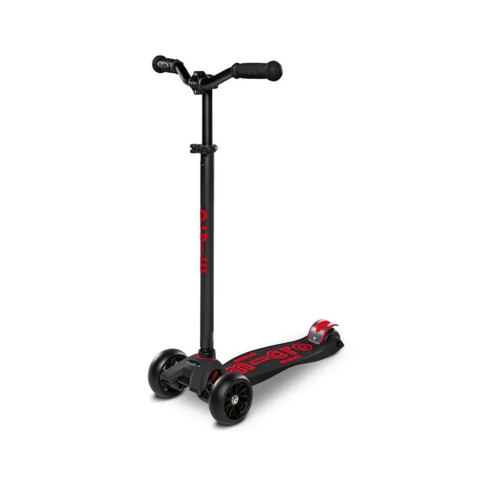 Patinete maxi micro deluxe Pro led negro