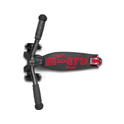 Patinete maxi micro deluxe Pro led negro