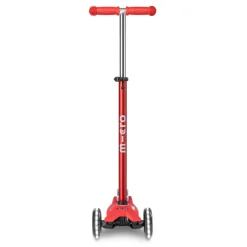Patinete maxi micro deluxe led rojo
