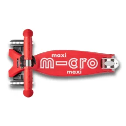 Patinete maxi micro deluxe led rojo