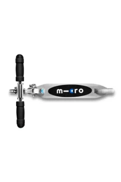 Patinete Micro sprite led plata