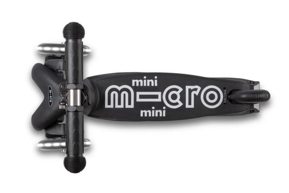 Patinete mini micro deluxe eco led negro