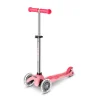 Patinete mini micro deluxe glow led rosa