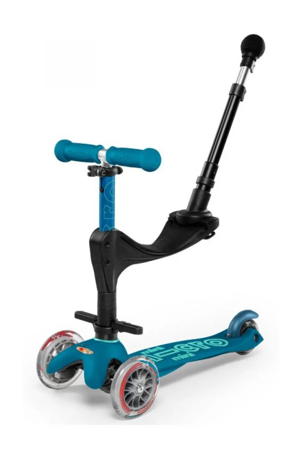 Patinete mini micro 3en1 deluxe azul hielo
