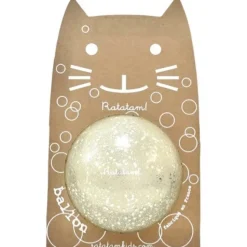 Pelota gato plata burbujas 15cm