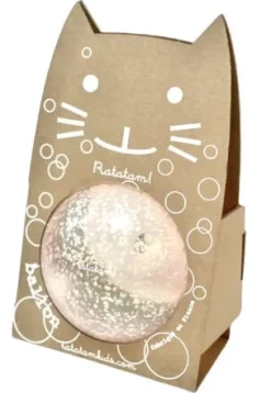 Pelota gato rosa burbujas 15cm