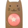 pelota gato rosa fluor 15cm