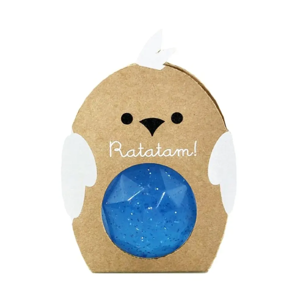 pelota pajaro saltarina azul 42mm