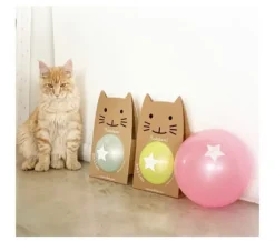 Pelota gato verde azulado 22cm