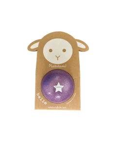 Pelota oveja purpura glitter 10cm