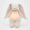 Peluche conejo órganico con luz y música beige