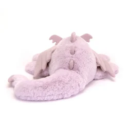 Peluche dragón lavanda gigante