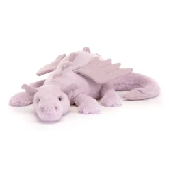 Peluche dragón lavanda grande