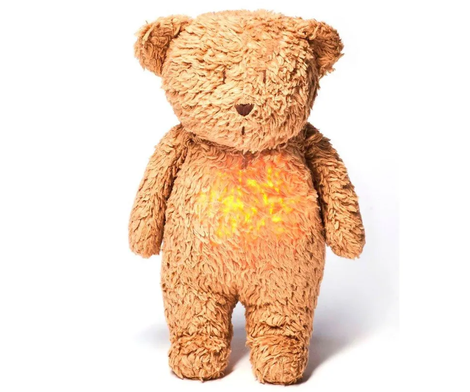 Peluche Oso con luz y música capuccino
