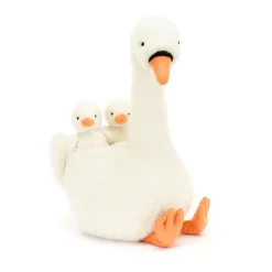 Peluche cisne lleno de plumas