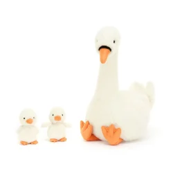 Peluche cisne lleno de plumas