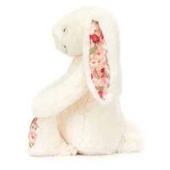 Peluche conejo crema con Flores Berry