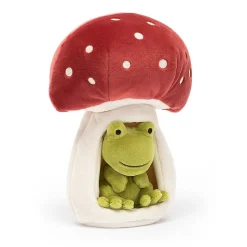 Peluche rana cueva