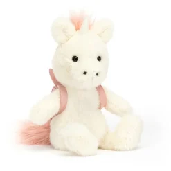 Peluche unicornio con mochila