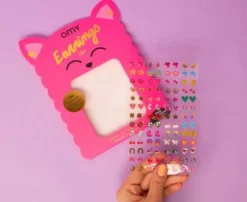Pendientes de pegatina lily Omy