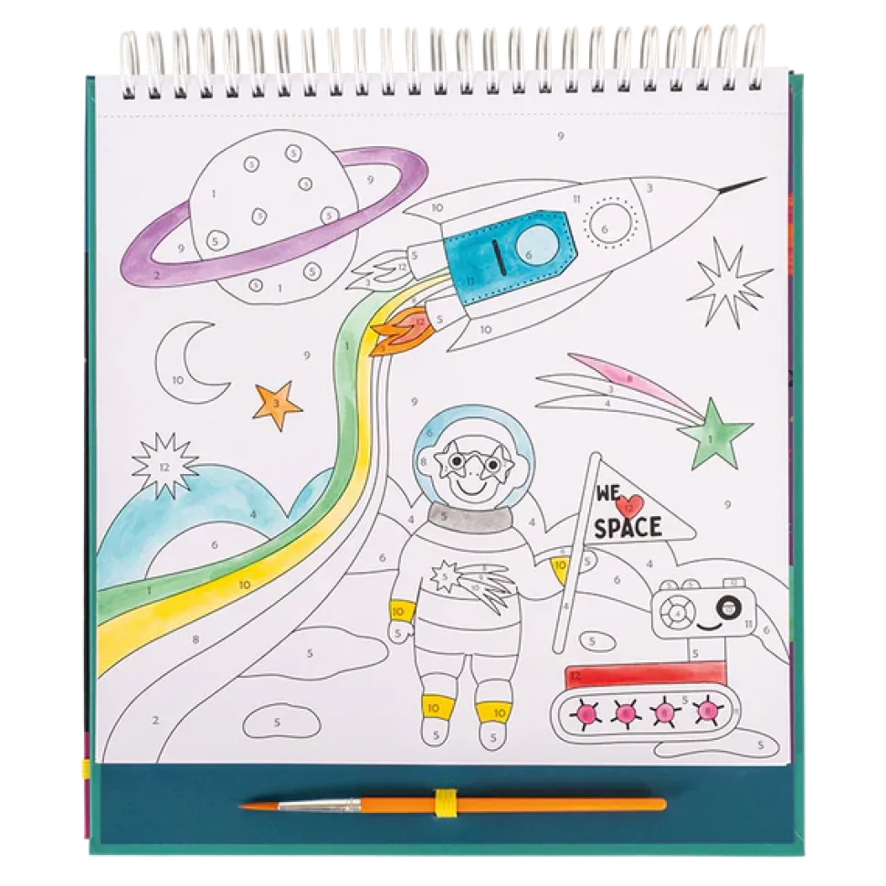 Pintar por números espacio