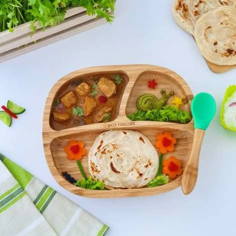 Plato blw bambú eco rascals + colores