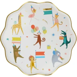 Plato grande desfile de animales Meri Meri