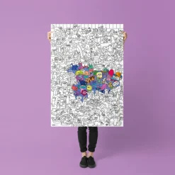 Poster para colorear “gatitos”