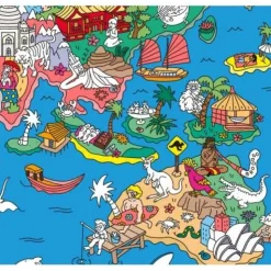 Poster XL OMY Atlas + pegatinas