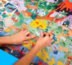 Póster XL Dinos súper + pegatinas