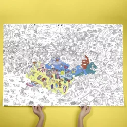Póster XL OMY I love summer para colorear 100x70cm