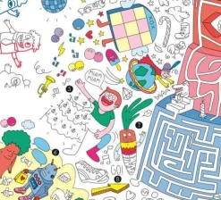 Póster Xl para jugar y colorear + pinturas